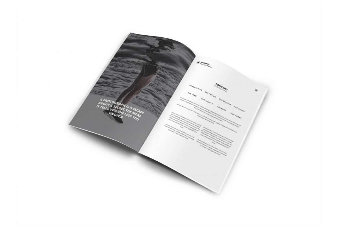 Mozarelic Photography A4 Brochure - view 3