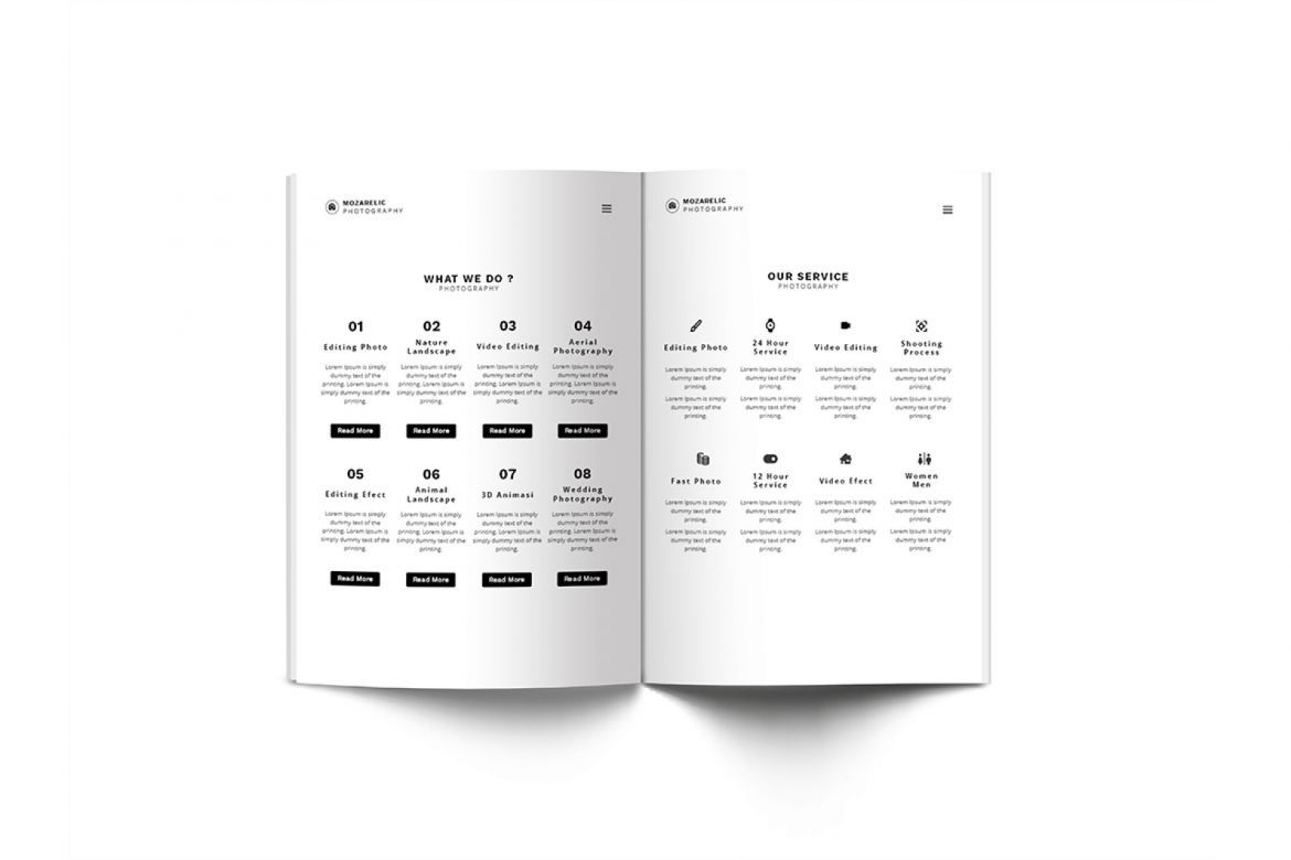 Mozarelic Photography A4 Brochure - view 7