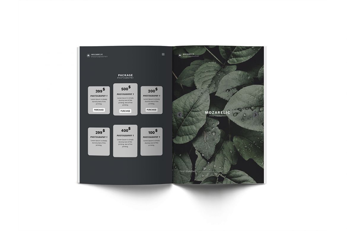 Mozarelic Photography A4 Brochure - view 9