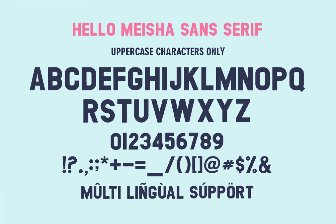 Hello Meisha a Modern Free Font Duo - view 9
