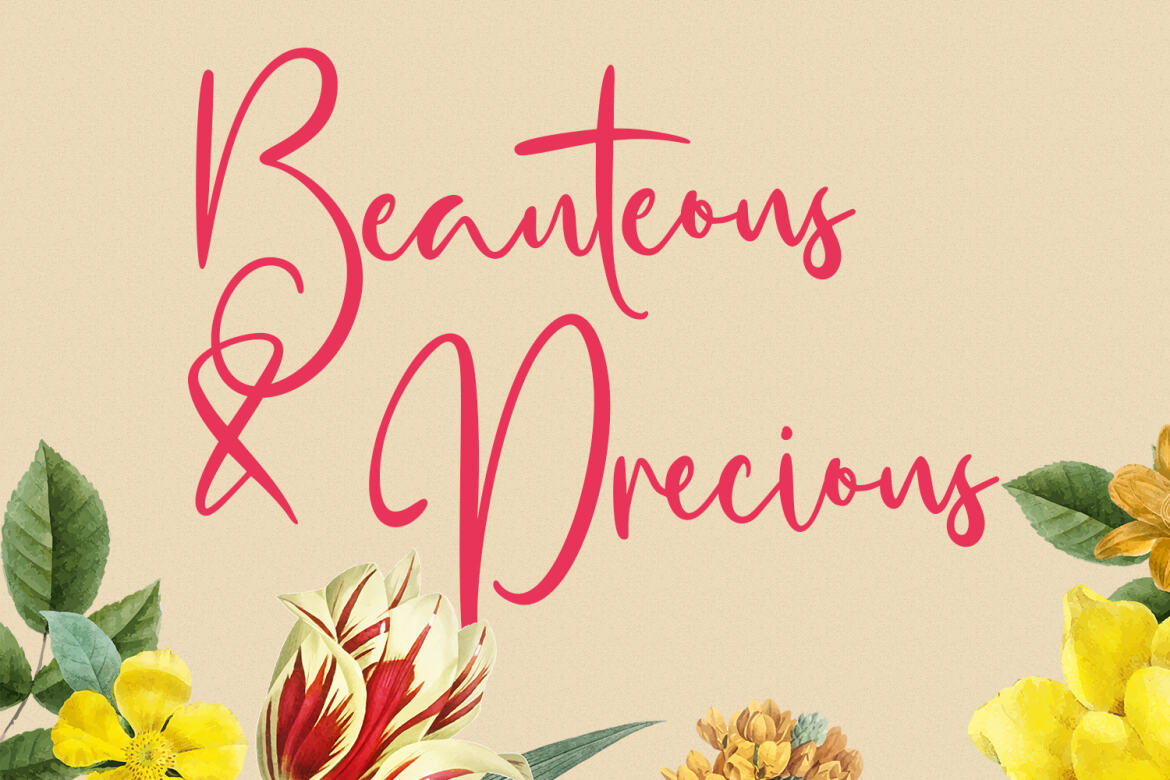 Hellostars Beauty - Free Script Font - view 6