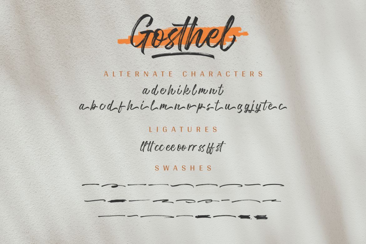 Gosthel Brush Script - view 14