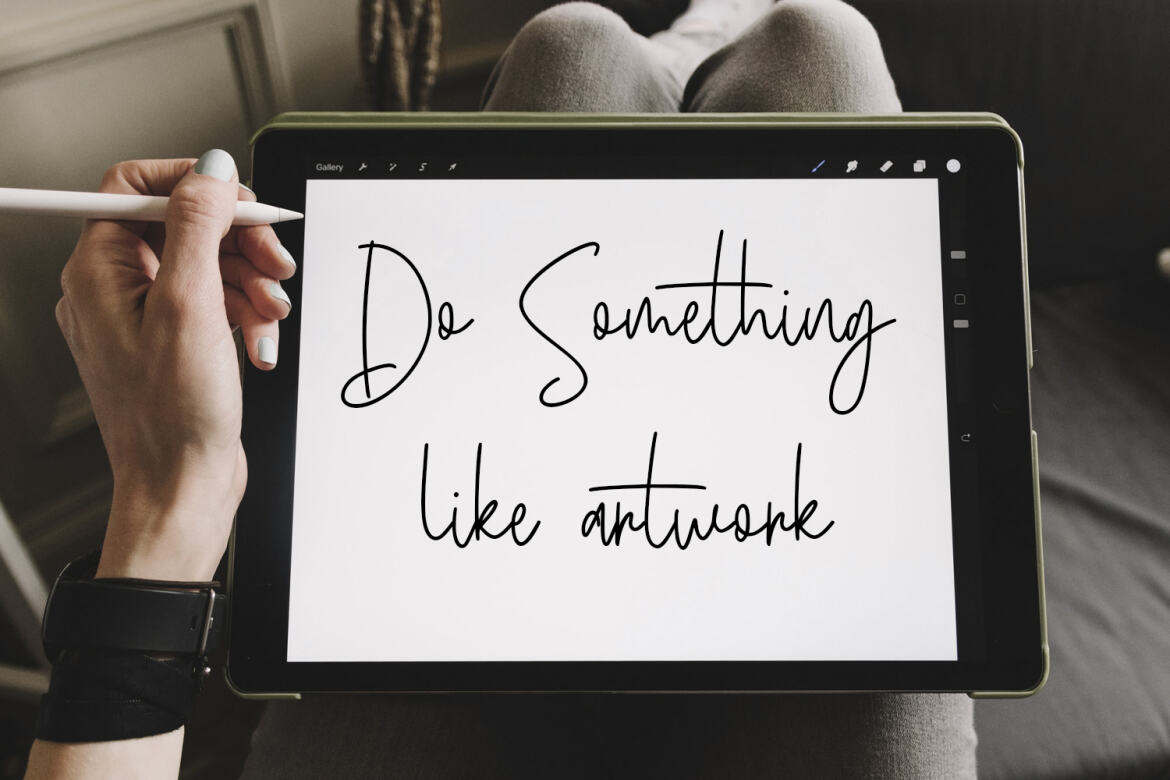 Basicschrift Monoline - Free Script Font - view 6