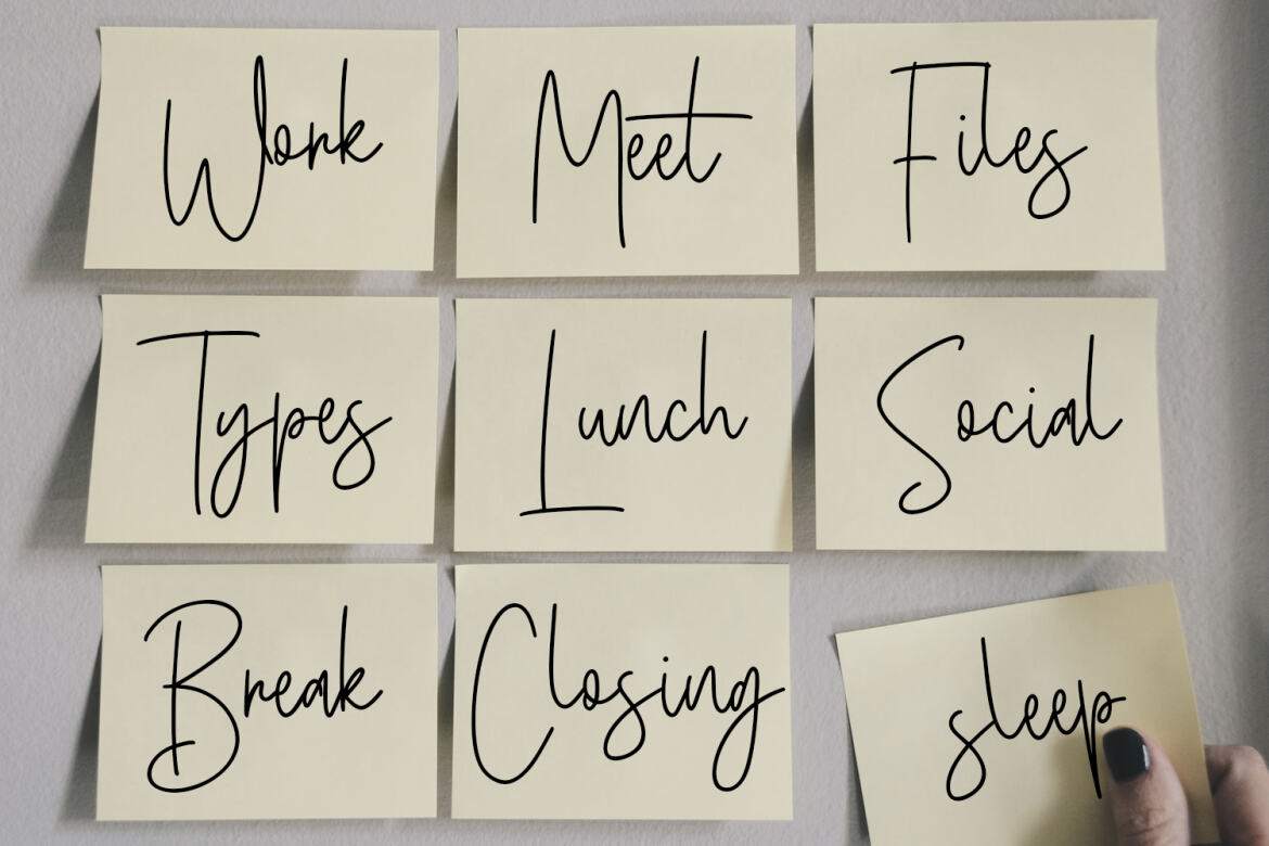 Basicschrift Monoline - Free Script Font - view 5