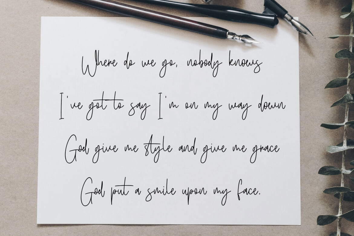 Basicschrift Monoline - Free Script Font - view 9