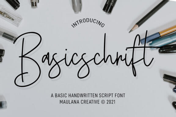 Basicschrift Monoline - Free Script Font