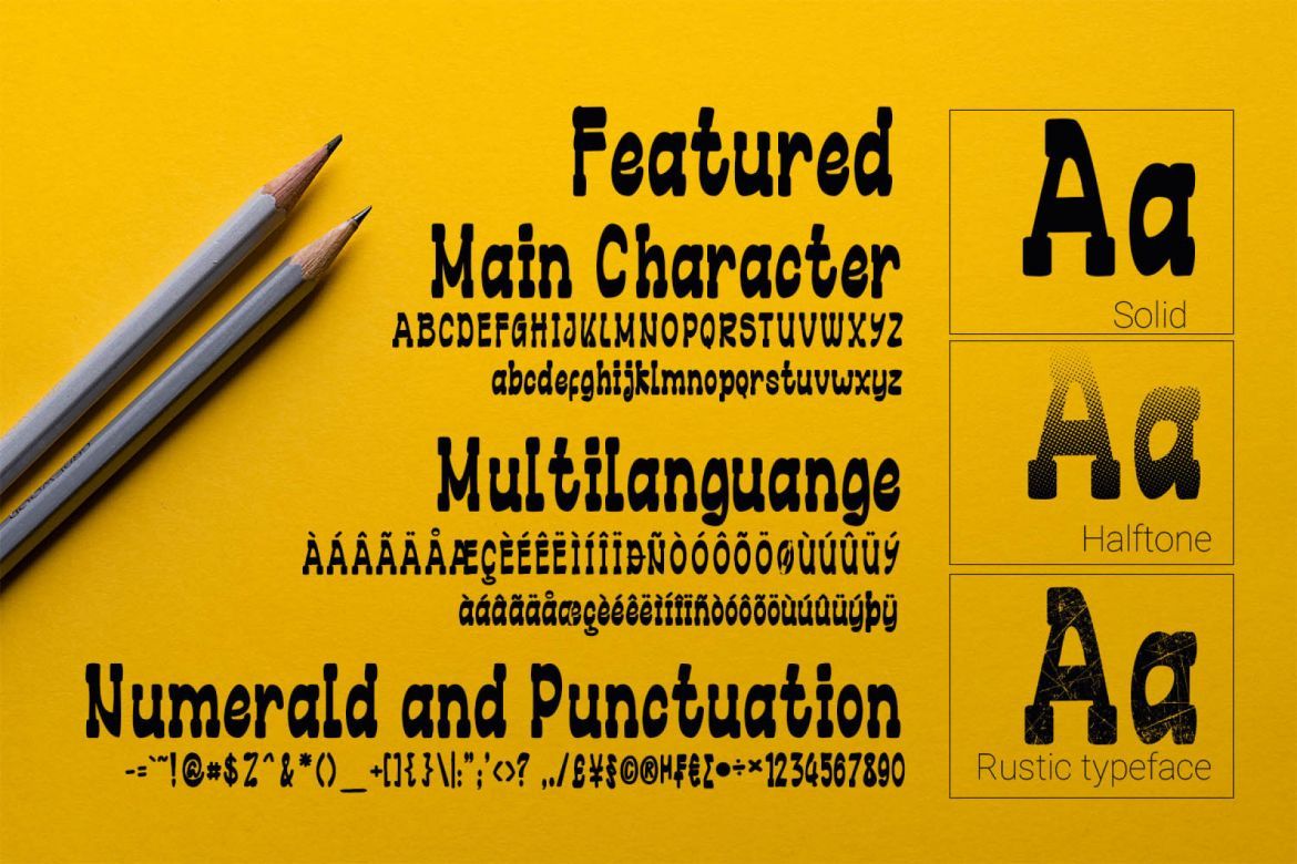 Bold Grunge Font alt