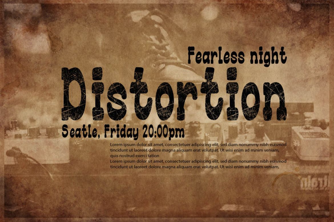 Bold Grunge Font - view 3