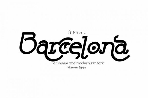 Barcelona Display Font Family