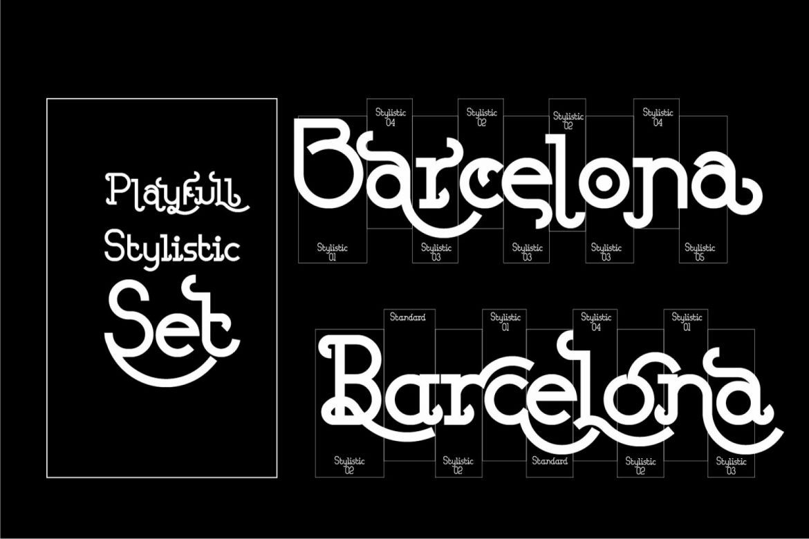 Barcelona Display Font Family - view 4