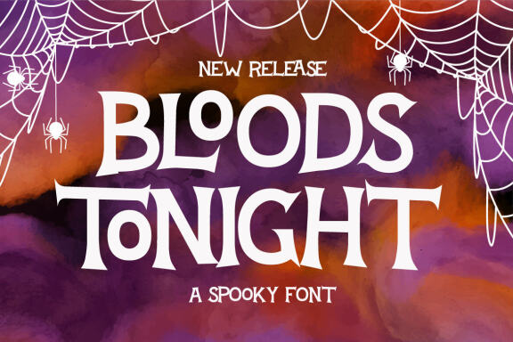 Bloods Tonight- Free Spooky Font