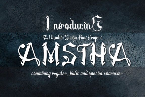 Amstha Gothic Font