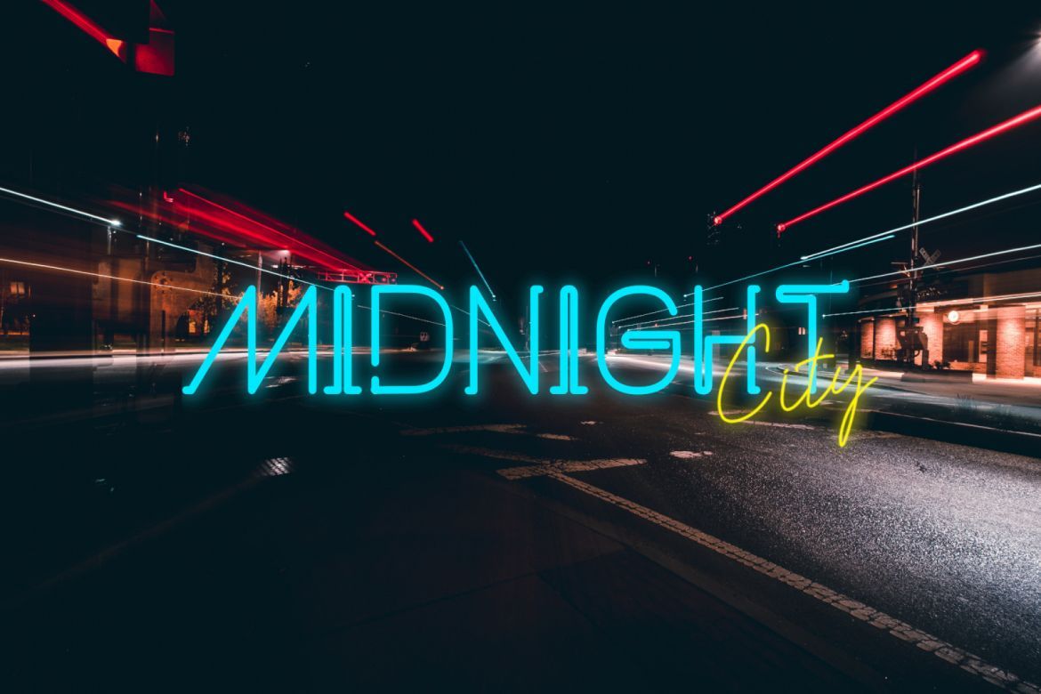 NEONCITY - Neon Style Font - view 3