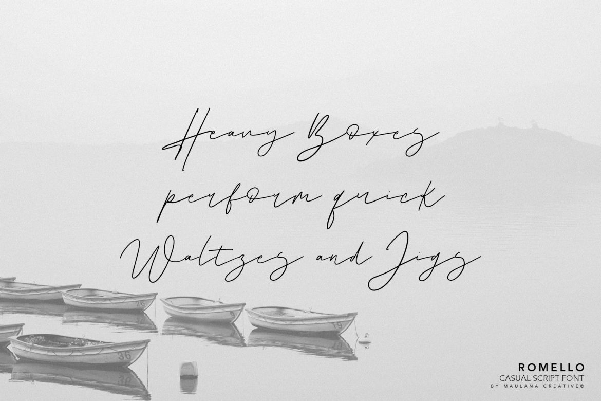 Romello Brush Signature Font - view 3