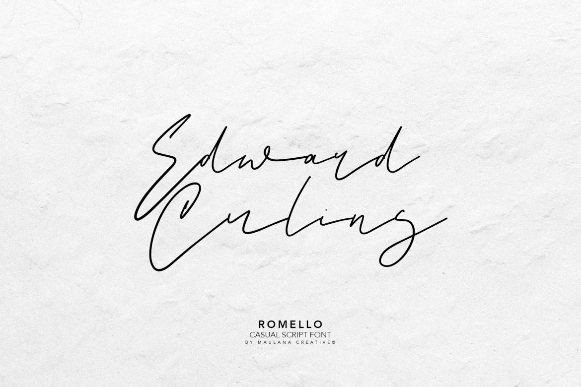 Romello Brush Signature Font - view 9