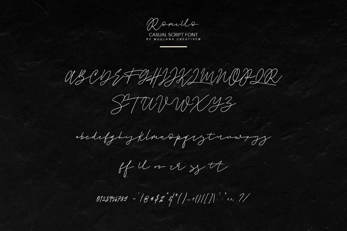 Romello Brush Signature Font - view 10