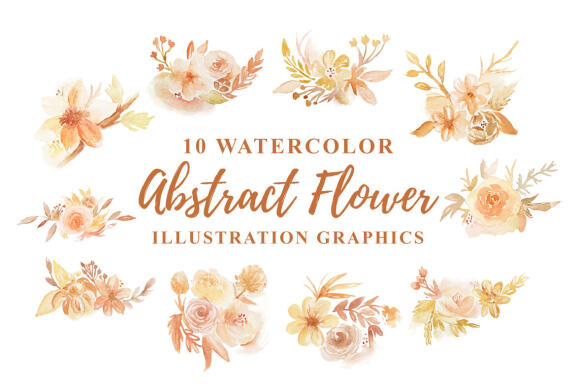 10 Free Watercolor Abstract Floral Illustrations