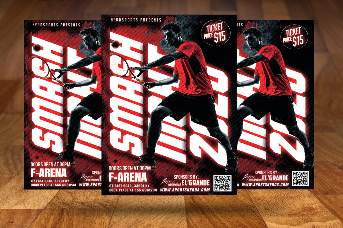 Smash Tennis or Sport - Free Flyer - view 3