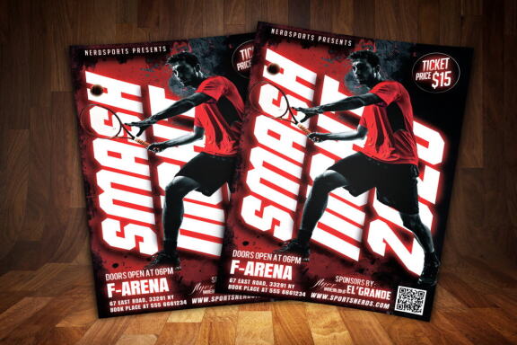 Smash Tennis or Sport - Free Flyer