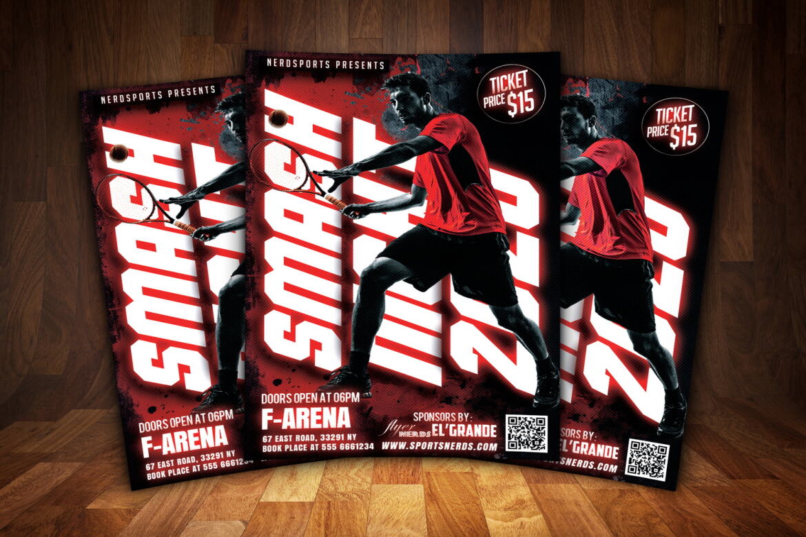 Smash Tennis or Sport - Free Flyer alternate