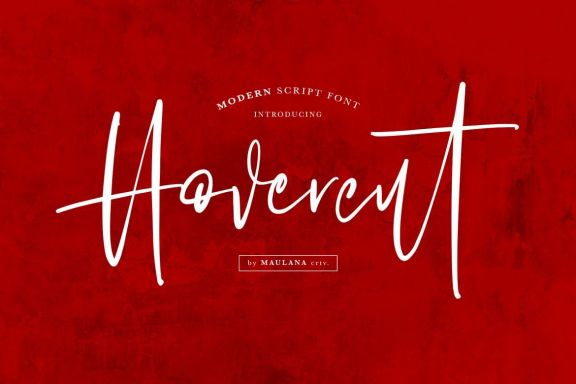Hovercut Brush Script Font