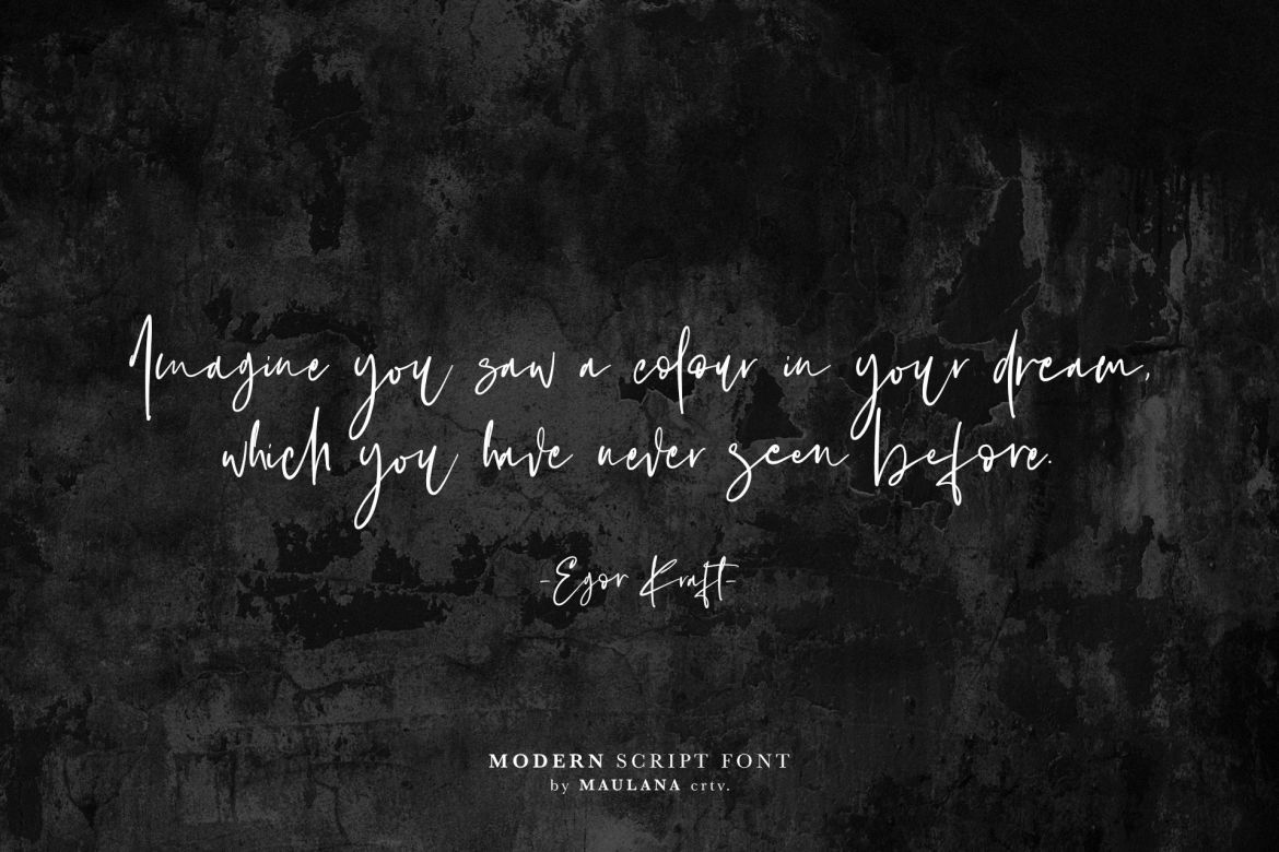 Hovercut Brush Script Font - view 6