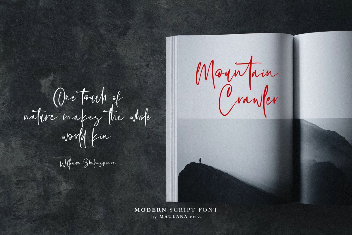 Hovercut Brush Script Font - view 7