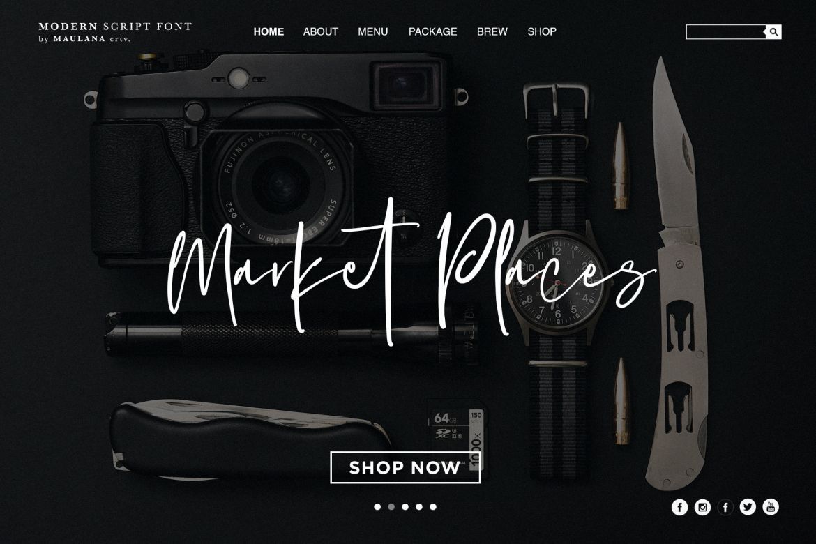 Hovercut Brush Script Font - view 8