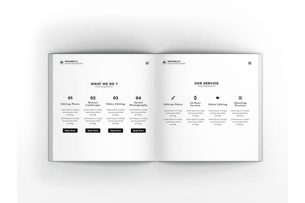 Mozarelic Photography Square Brochure - view 3