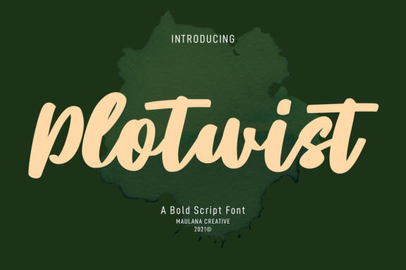 Plotwist Handwritten - Free Script Font