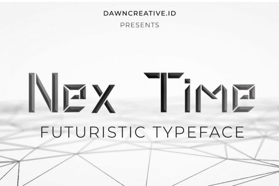 Nex Time Display Font - view 1