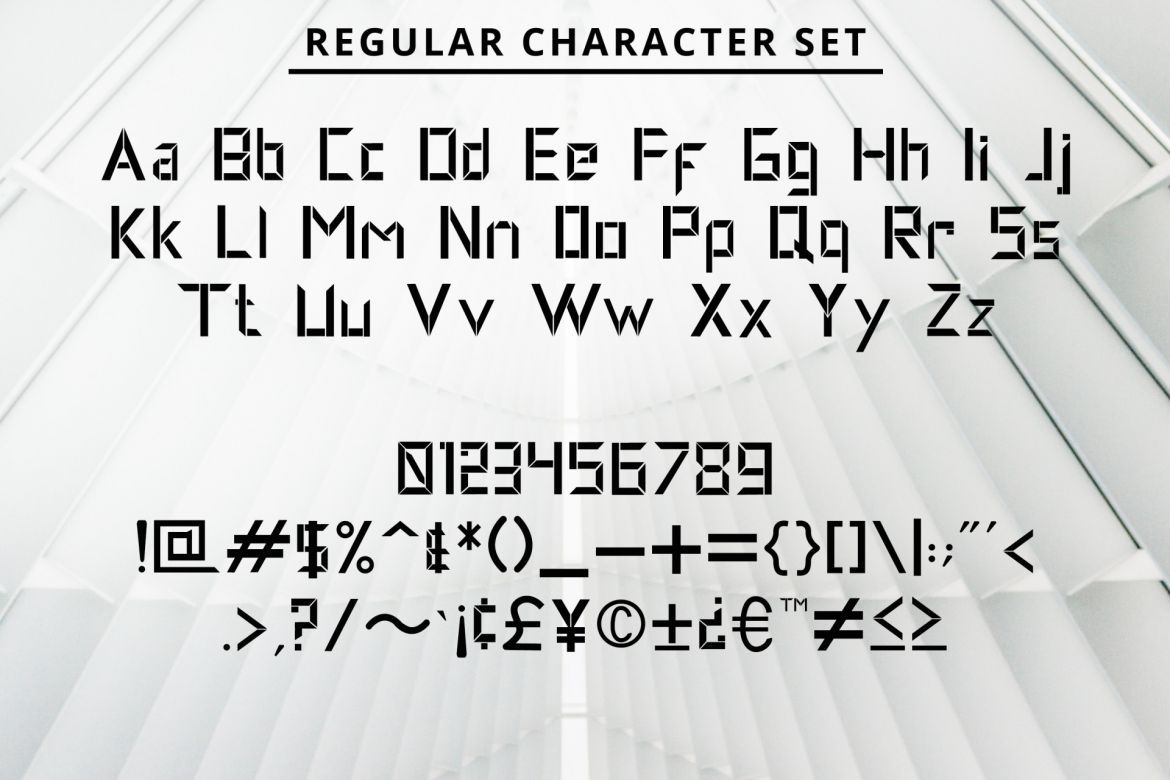 Nex Time Display Font - view 2