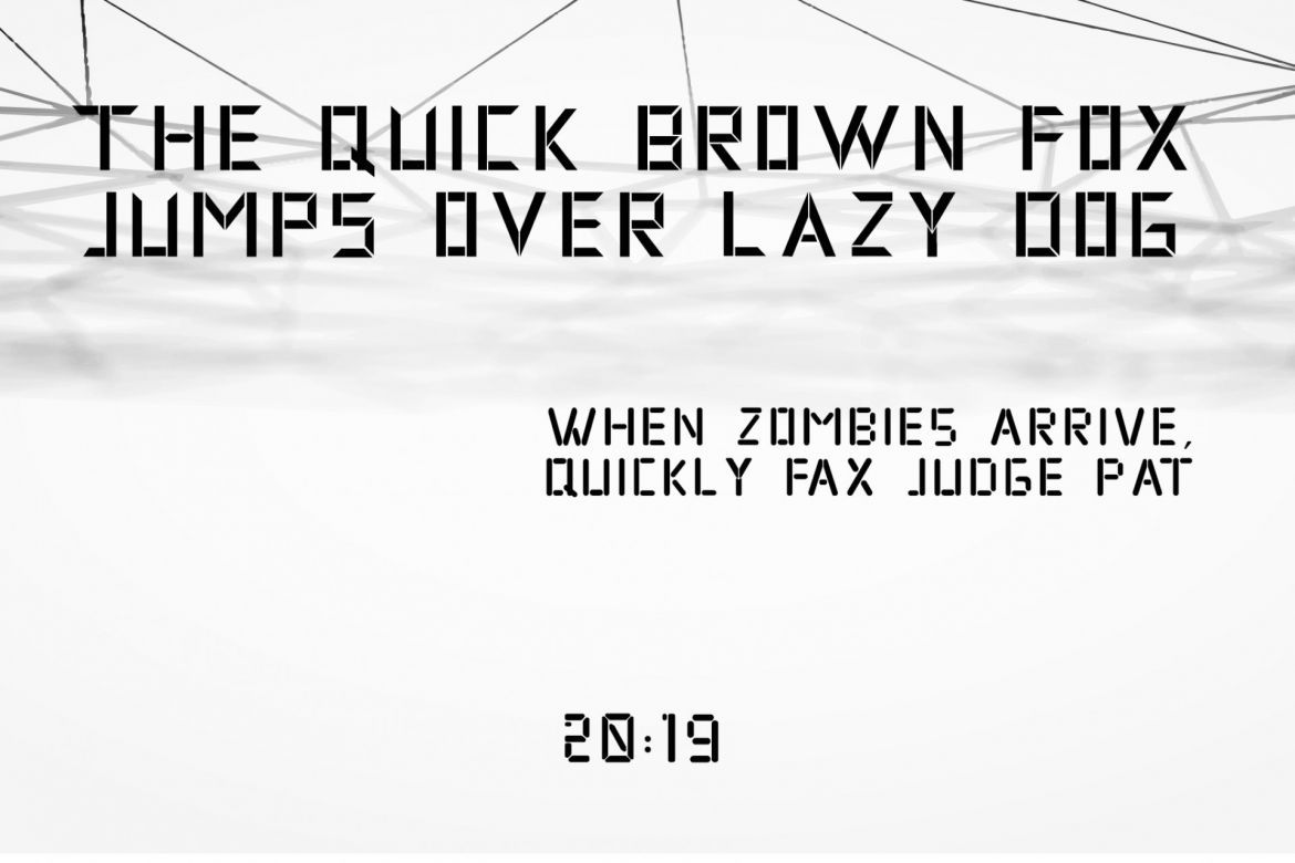 Nex Time Display Font - view 3