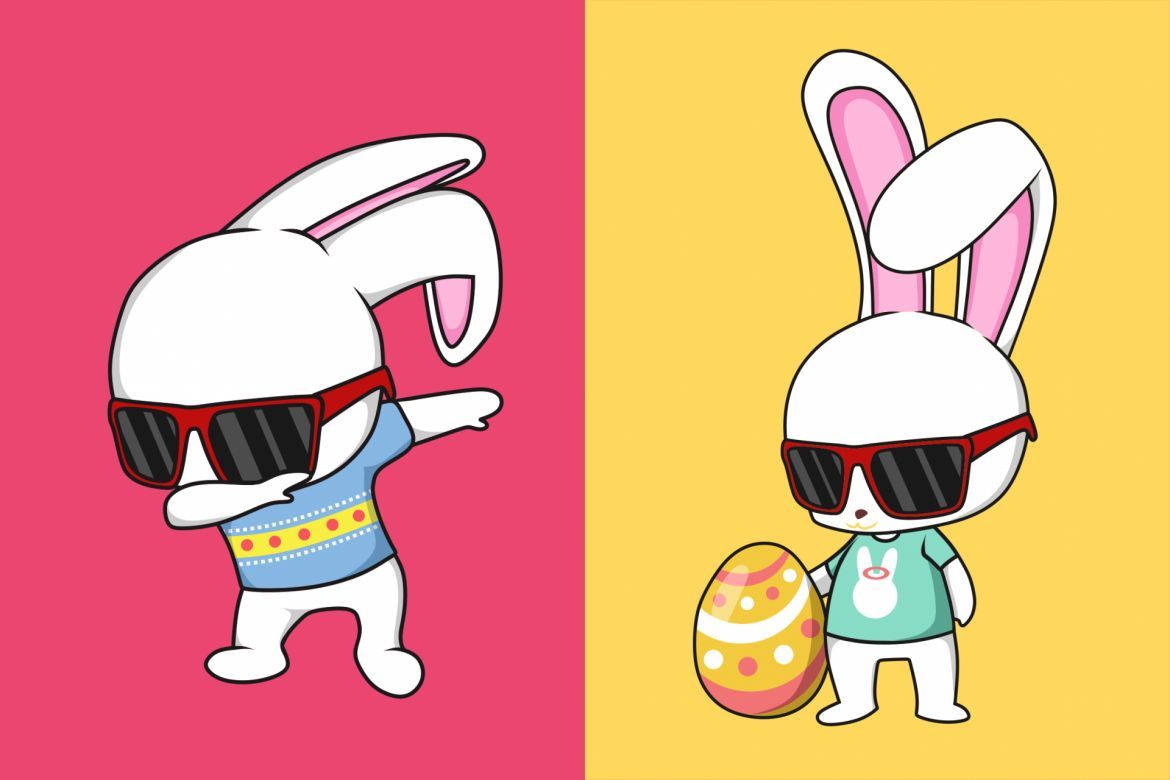 Funkie Bunny Illustration alt