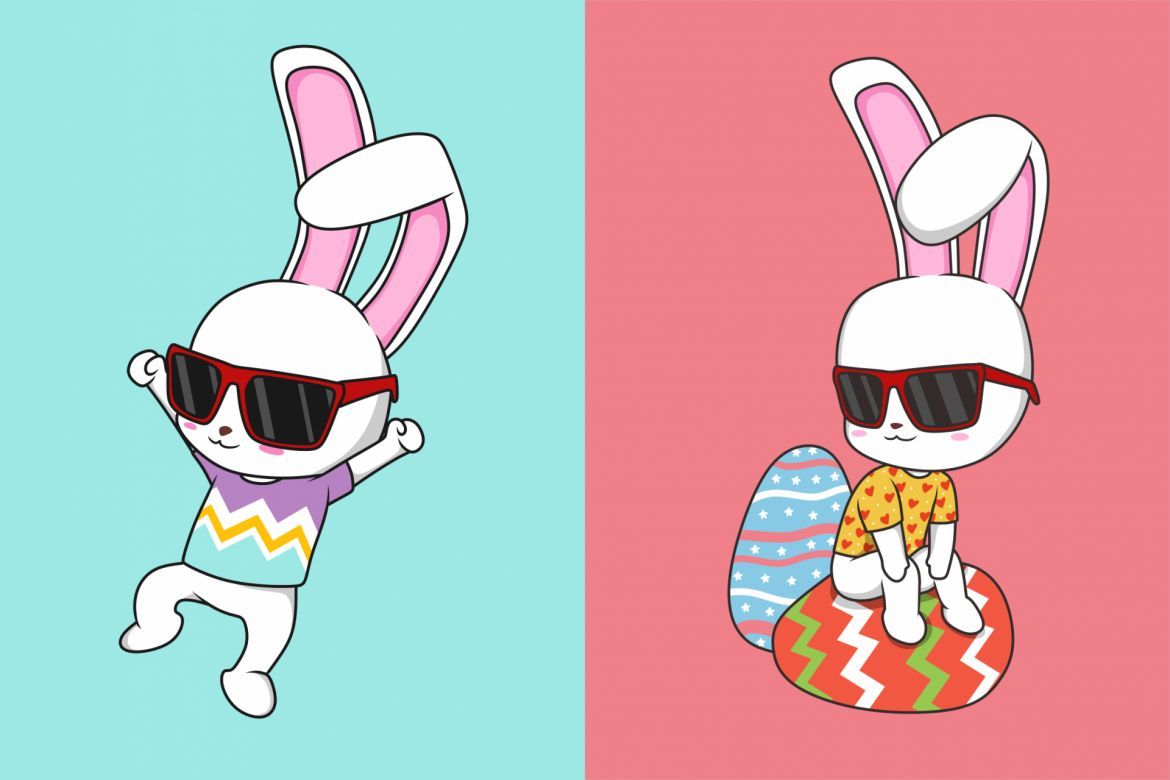 Funkie Bunny Illustration - view 3