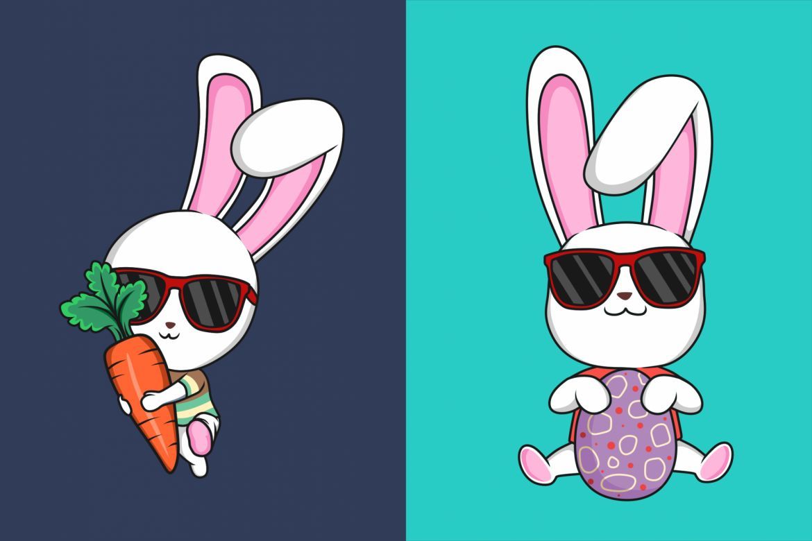 Funkie Bunny Illustration - view 4