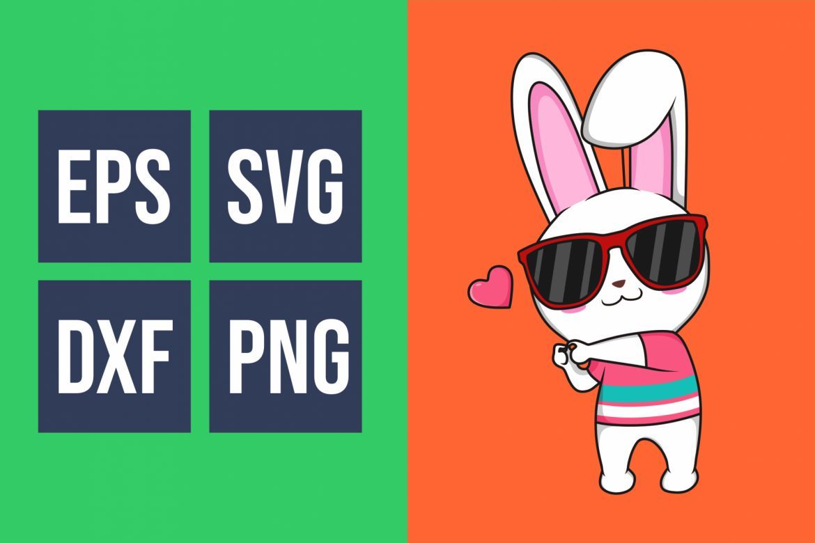 Funkie Bunny Illustration - view 5