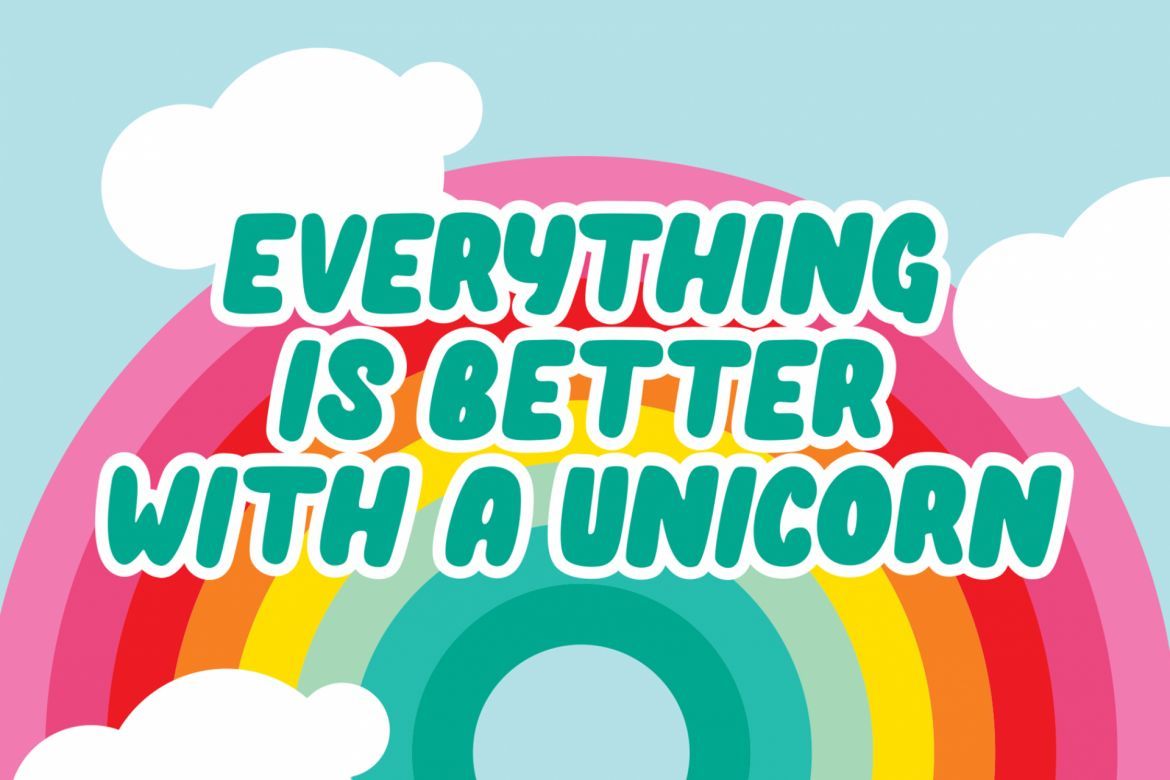 Unicorn Pop Font - view 3