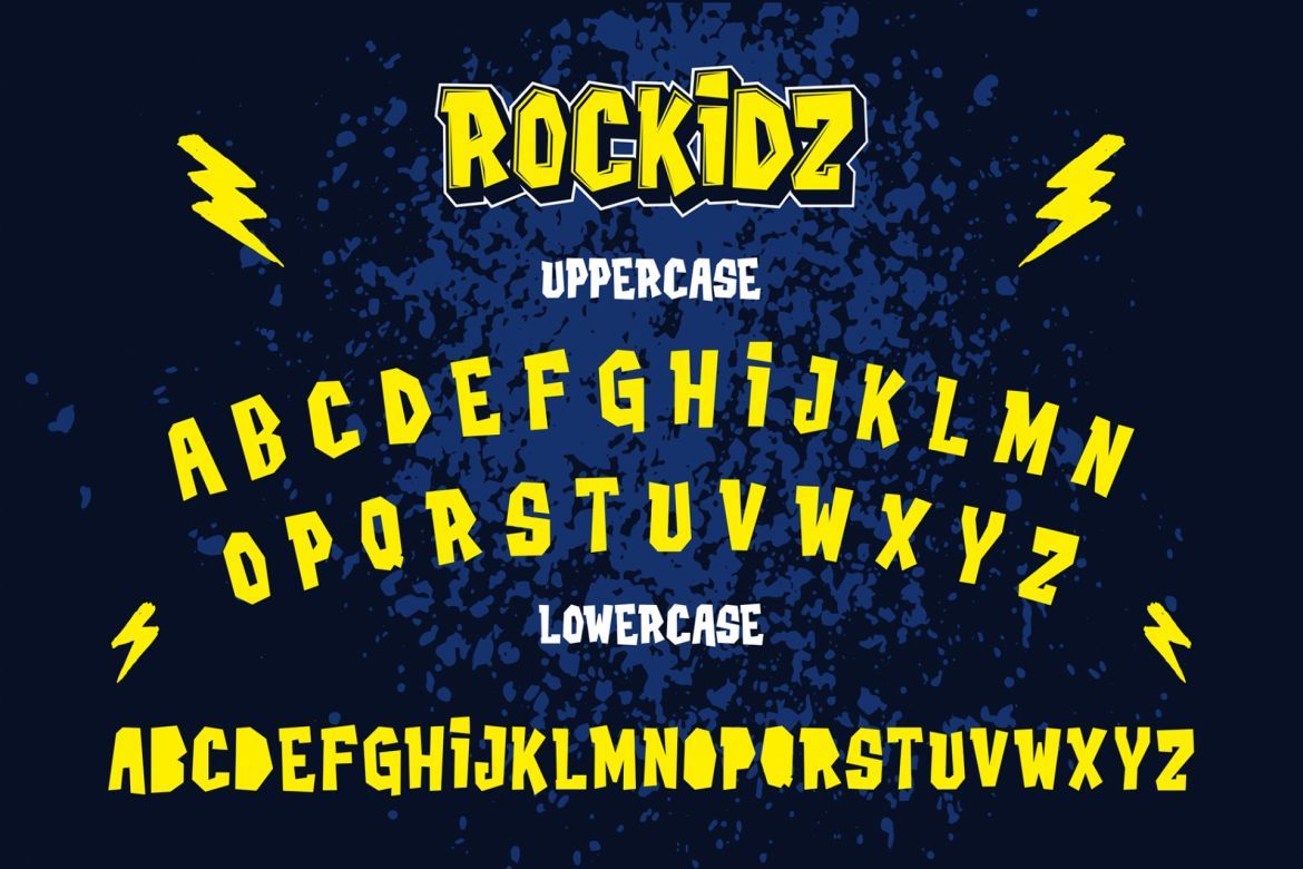 Rockidz - Layered Display Font alternate