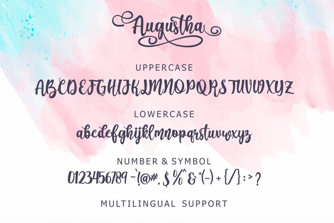 Augustha Script - view 5