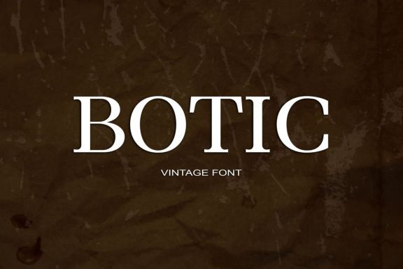 Botic Serif Font