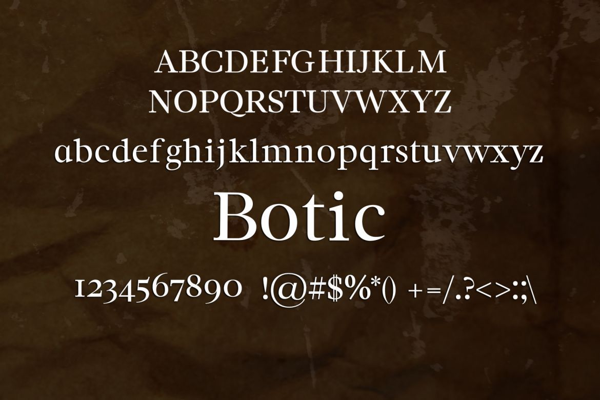 Botic Serif Font alt