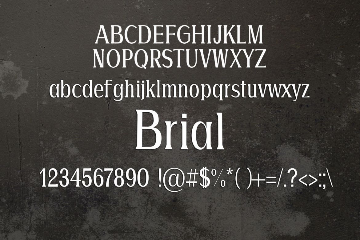 Brial Serif Font alternate