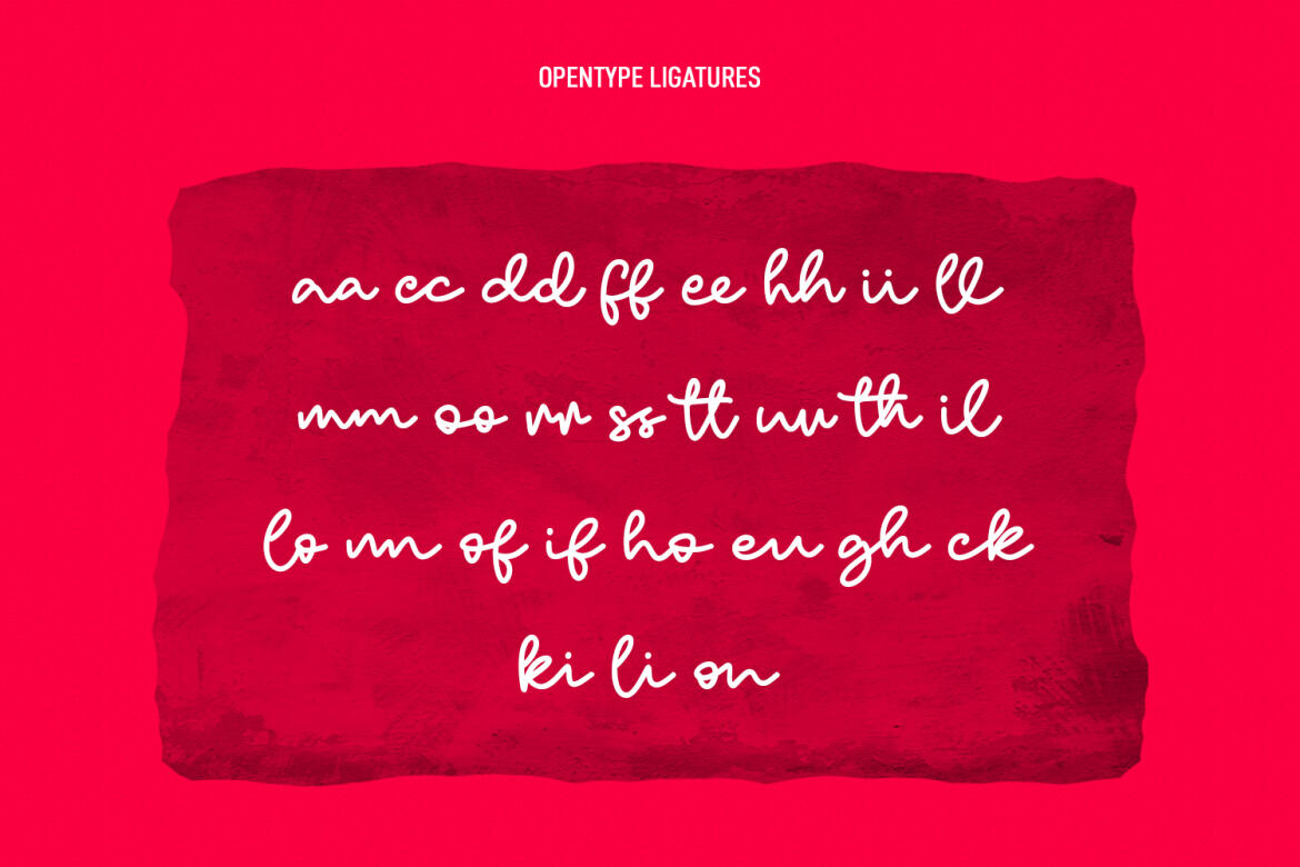 La Roux Monoline FREE Script Font - view 9