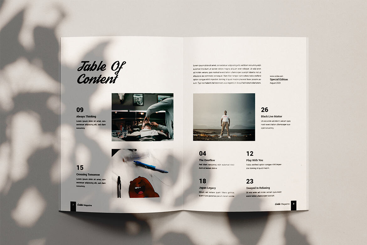 Colde - FREE Streetwear Fashion Magazine Template alternate