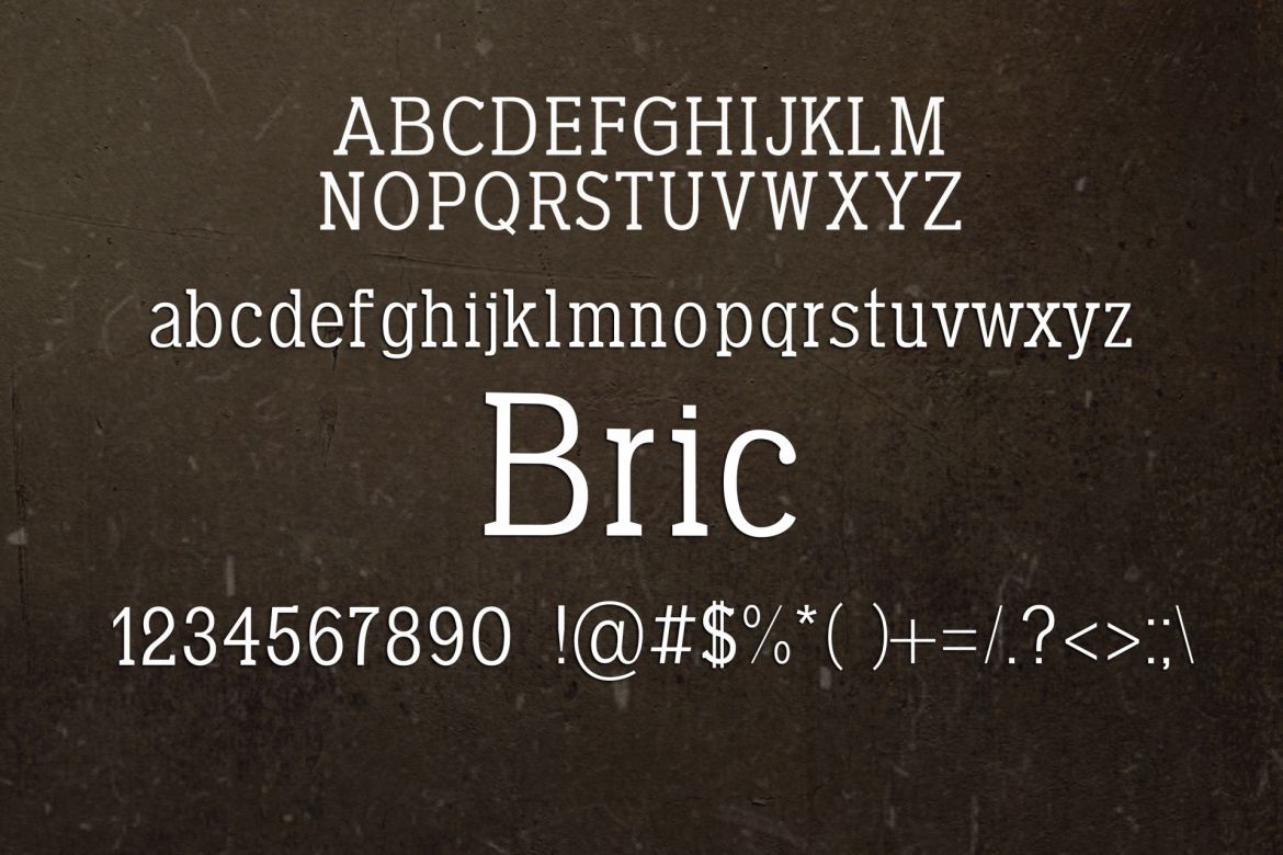 Bric Serif Font alternate