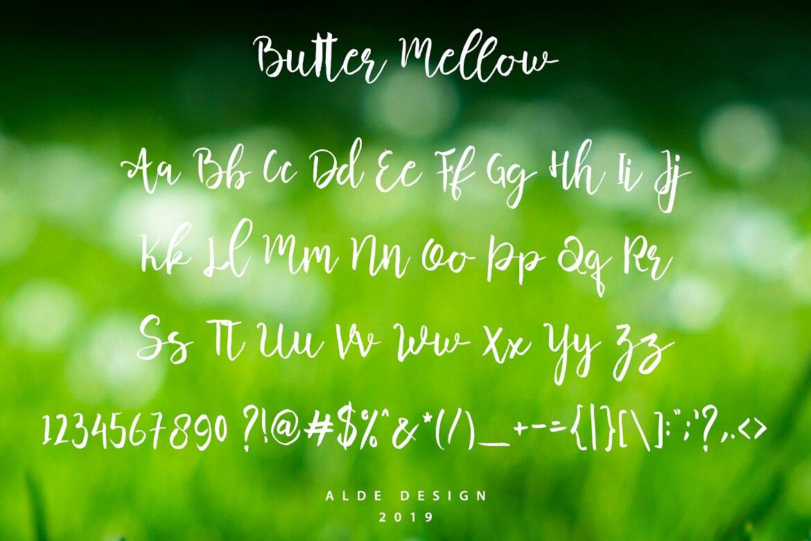 Butter Mellow - Free Font - view 6