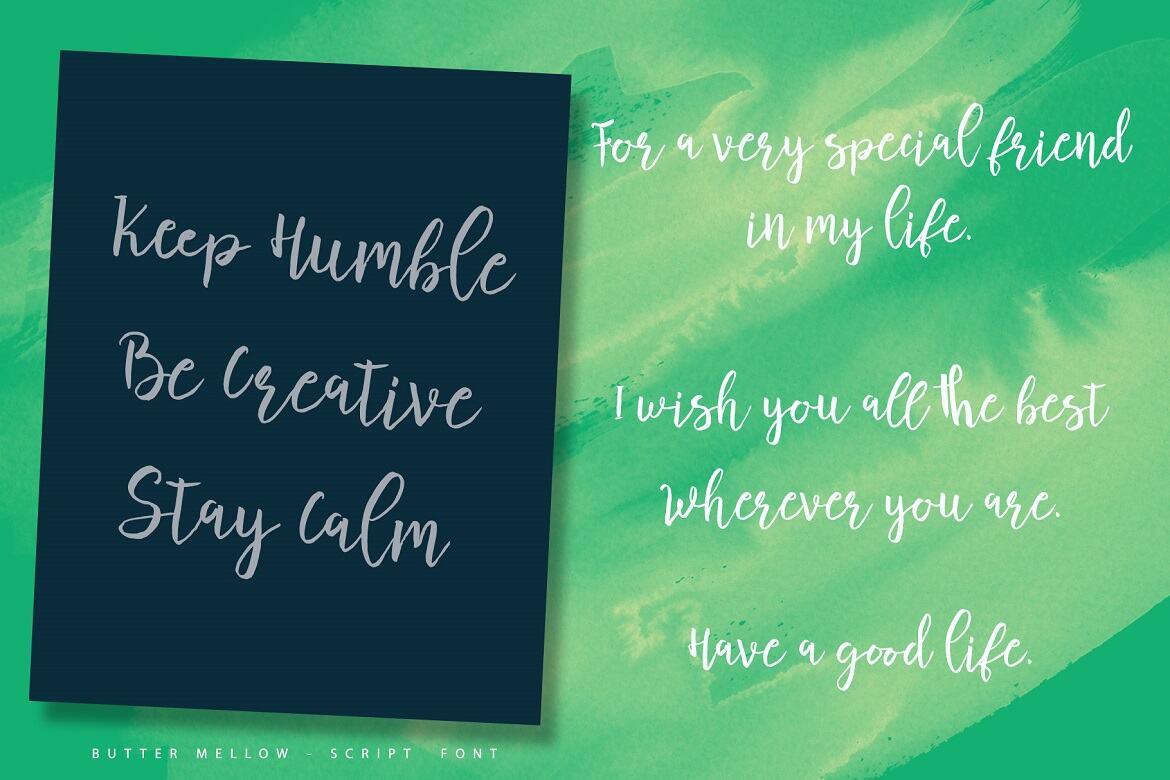 Butter Mellow - Free Font - view 5