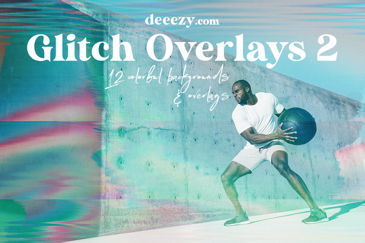 Free Grunge Glitch BG & Overlays 2 - view 5