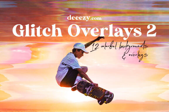 Free Grunge Glitch BG & Overlays 2